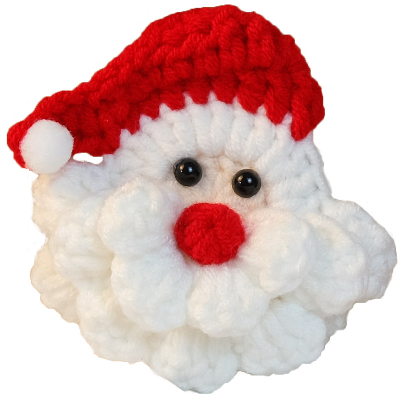 SANTA CLAUS HOLIDAY HANDMADE DIY MATERIAL BAG WOOL CROCHET KEYCHAIN CAR HANGING ORNAMENTS HOMEMADE GIFTS