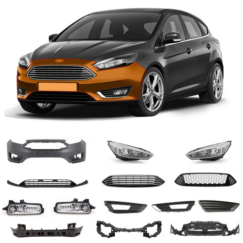 新福克斯前保险杠下巴雾灯框润辉