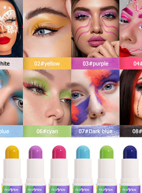 8Color Body Face Paint Stick Washable Painting Pen Party Art