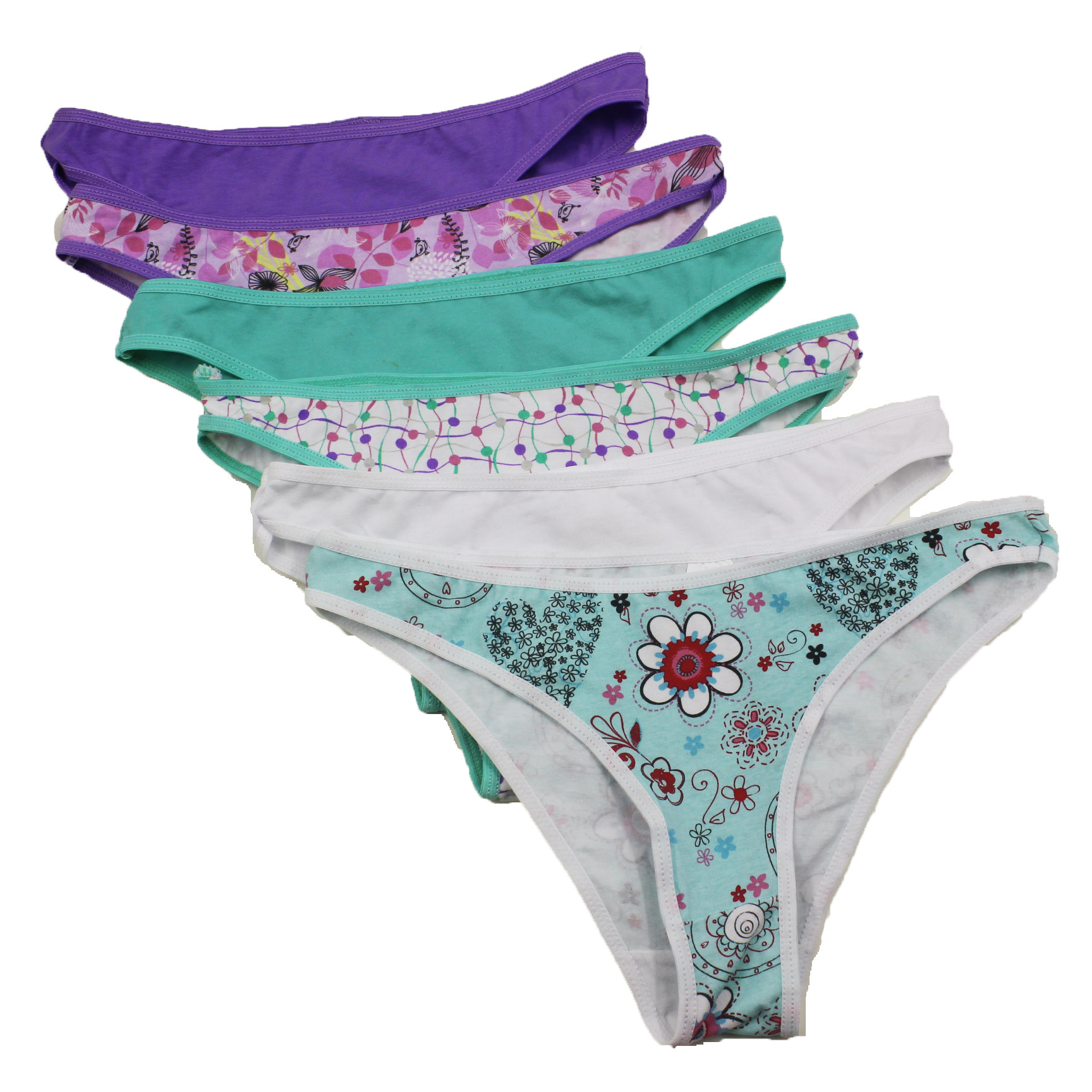 外单夏款纯棉女士低腰三角裤高开叉比基尼性感甜美舒适棉内裤女