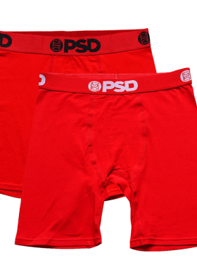 春夏男士内裤平角内裤纯棉透气裆本命年大红色运动男生四角短裤头