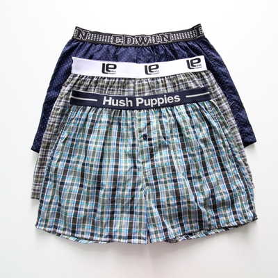 男士纯棉宽松透气阿罗裤时尚格子