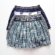 内裤 纯棉宽松透气阿罗裤 男生中腰格子时尚 清仓外贸男士 花色短裤 衩
