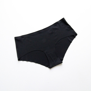 头 女纯色运动短裤 微瑕疵外贸女士黑色内裤 中腰冰丝无痕舒适三角裤