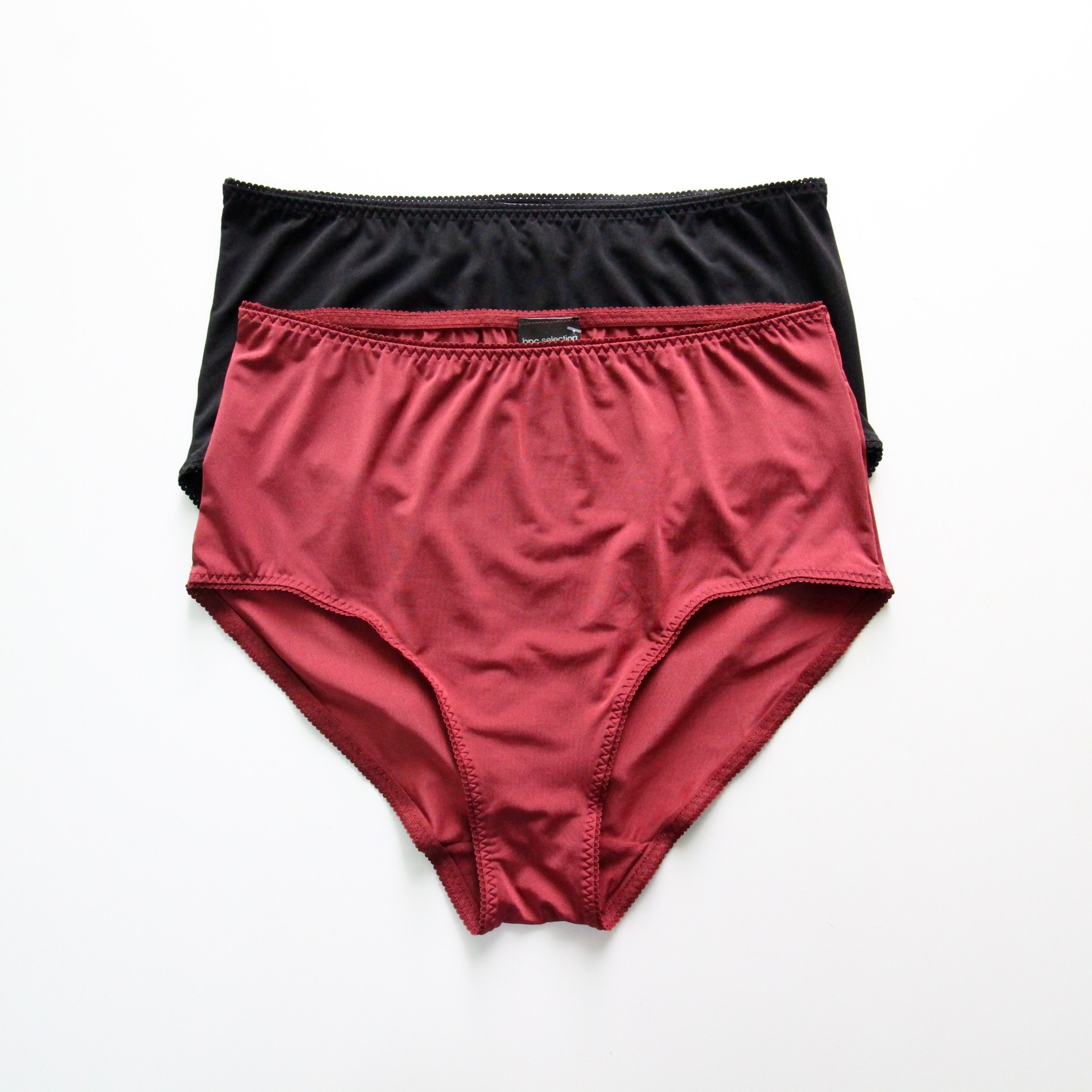 外贸女士高腰冰丝内裤舒适透气大码胖MM黑色酒红色本命年简约短裤,女士内衣/男士内衣/家居服,女三角裤,淘宝优惠券,粉丝福利购,淘宝优惠卷