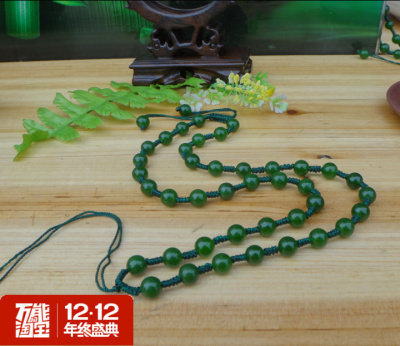项链挂绳新疆碧玉男女款吊坠