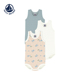 包屁衣3件装 Petitbateau小帆船婴幼儿无袖 A0FSL 2026春夏新品