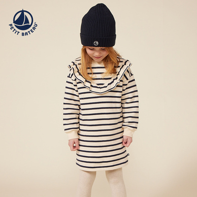 Petitbateau长袖连衣裙秋季