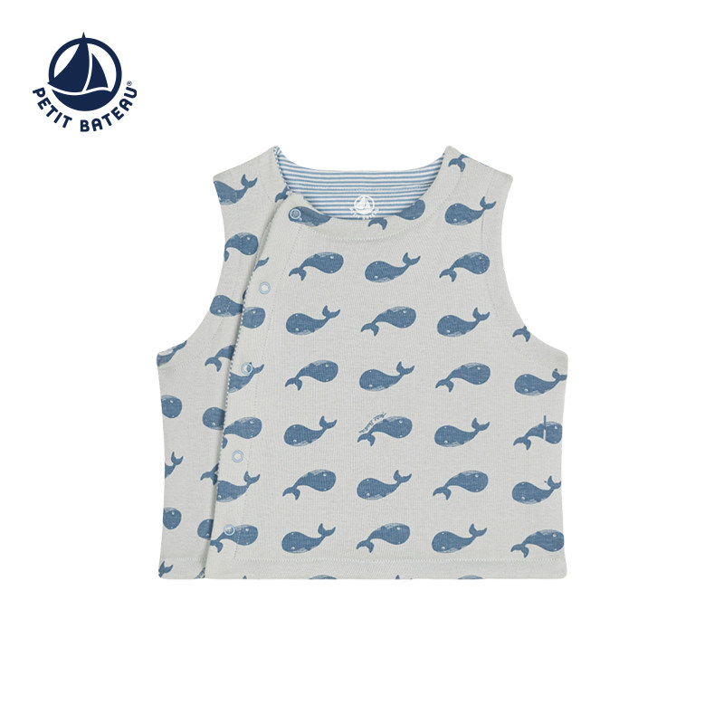 【2025秋冬】Petitbateau小帆船童装婴幼儿马甲保暖背心A0E4H