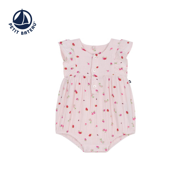 【2026春夏新品】法国小帆船Petitbateau童装婴幼儿连体衣A0FI4