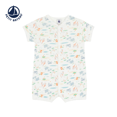 petitbateau短袖连体衣法国