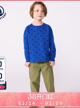 【2025秋冬】Petitbateau小帆船童装长袖T恤衫A0E3M