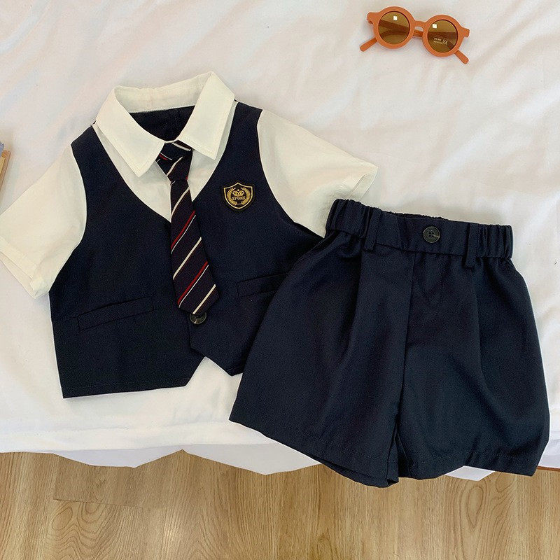 90-150cm套装儿童礼服夏季薄款图片