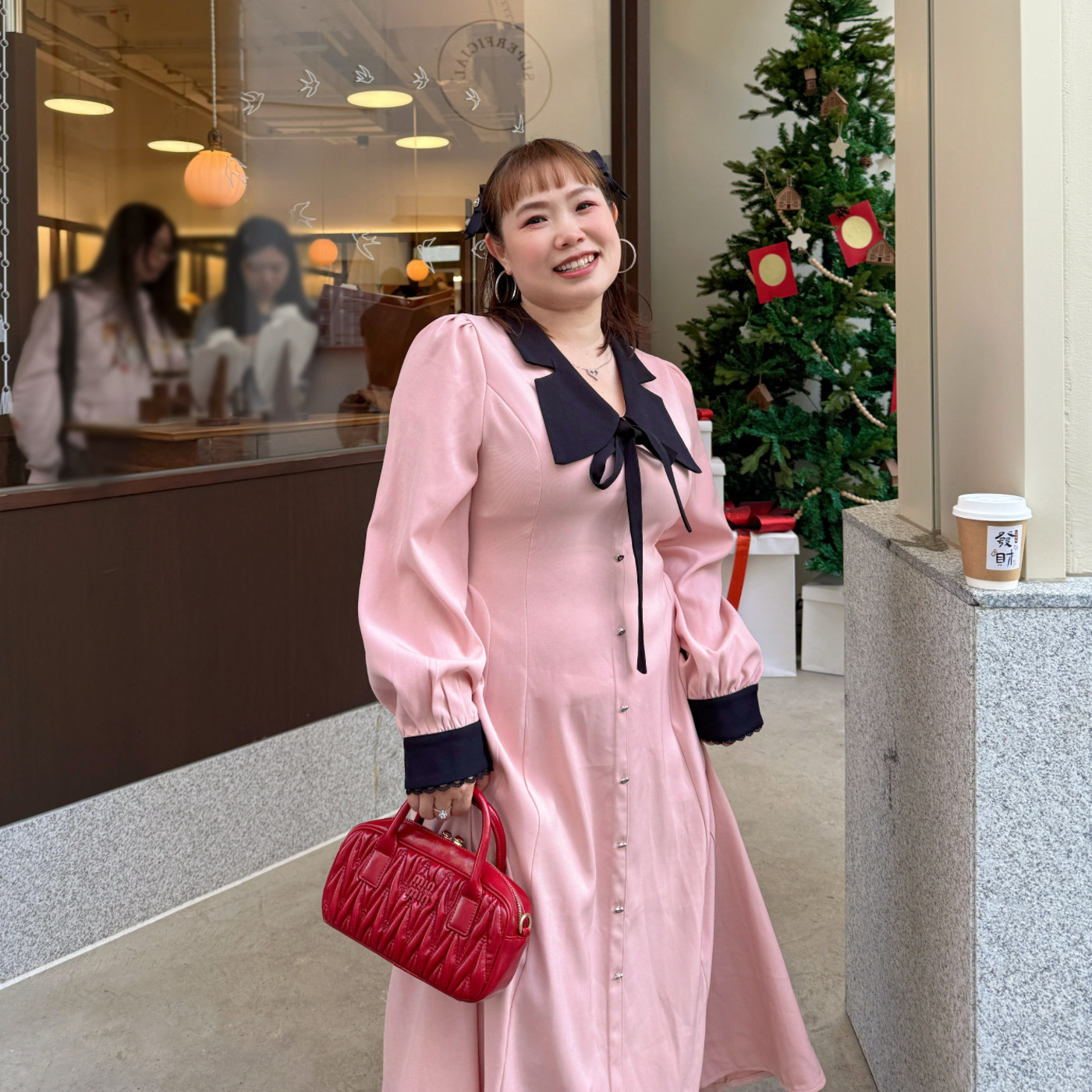 精灵家微胖大码女装2026年春季胖mm娃娃领拼色法式长袖衬衫连衣裙,女装/女士精品,连衣裙,淘宝优惠券,粉丝福利购,淘宝优惠卷