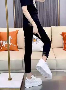 紧身新款小脚弹力大码铅笔牛仔裤