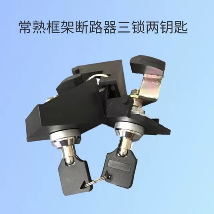 常熟CW1断路器三锁两钥匙 防误操作合闸锁两锁一钥匙二锁一钥匙