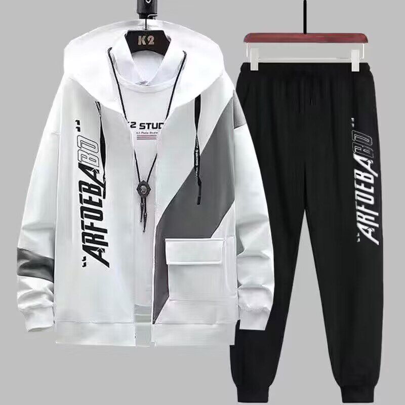 통관픽업 대외무역 카운터 출금 가디건 스웻셔츠 남성 봄 가을 정장 트렌디 브랜드 후드 지퍼 자켓 남성