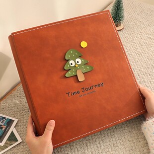 日本相册本纪念册家庭大容量儿童宝宝成长记录定制56六寸插页影集