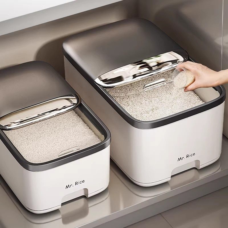 日本火爆米桶2026推盖密封防虫防潮大米粮箱收纳盒米缸面桶储存罐,厨房/烹饪用具,厨房置物架/置物柜/角架,淘宝优惠券,粉丝福利购,淘宝优惠卷