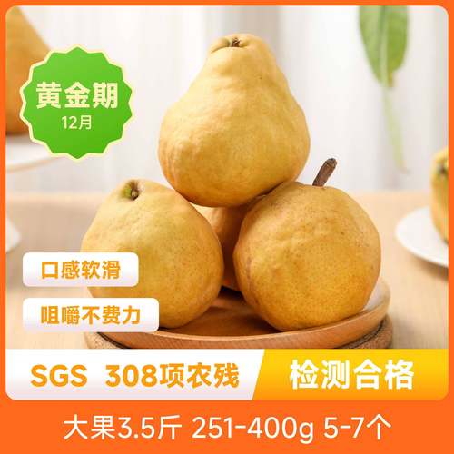 辰颐物语新鲜山东丑梨3.5斤大果现摘水果当季梨子