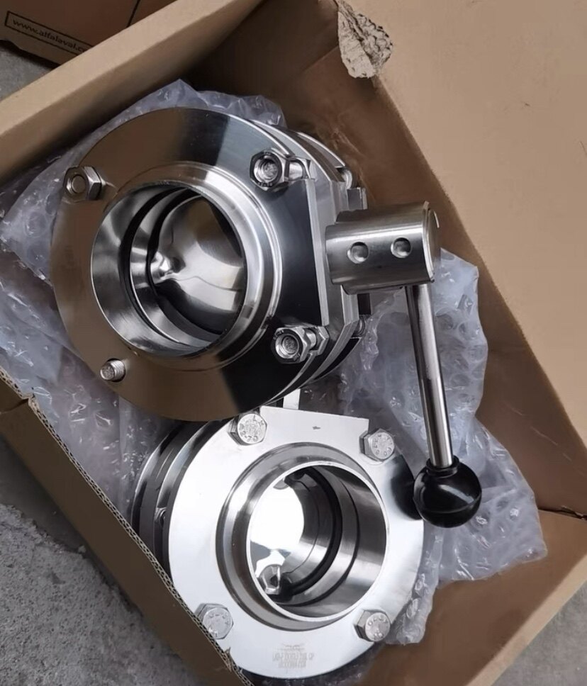 阿法拉伐alfa laval76管径 三片式76手动蝶阀 316材质 询价