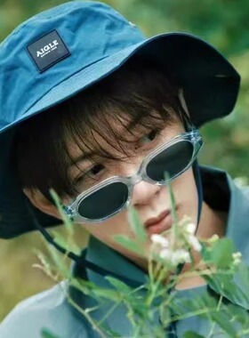 檀健次同款墨镜超酷街拍个性眼镜防紫外线遮阳太阳镜多巴胺蓝色