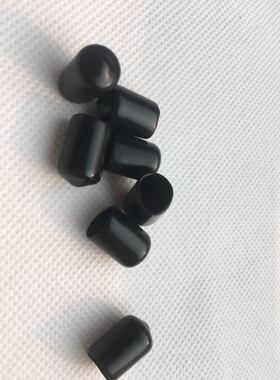 1000只 16MM黑色防尘帽 末端套管 EV帽 U形帽 电线保护套 PVC软套