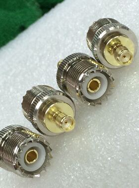 纯铜 UHF/SMA-KK SL16 M UHF母转SMA外螺内孔 射频连接器 转接头