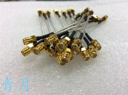 SMA-KB2半钢测试线SMA母转母RG405半钢线SMA-K-2高频金属线10CM