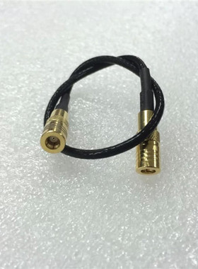 SMB-KK SMB母转SMB母50欧RF射频同轴信号线黑色RG316 50cm连接线
