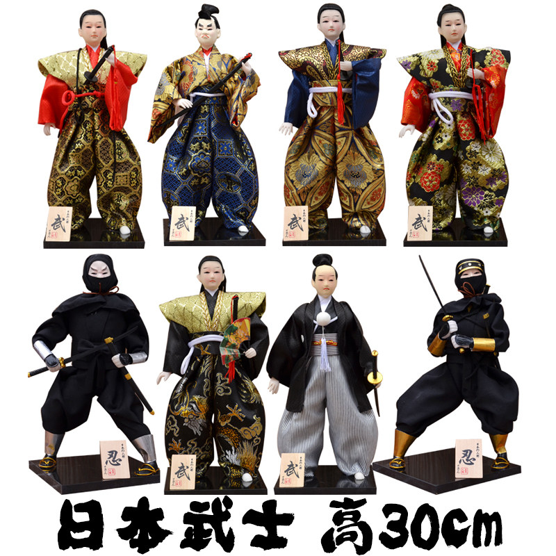 日本忍者武士人偶人形娃娃居酒屋料理店酒店餐厅用品摆件日式礼品