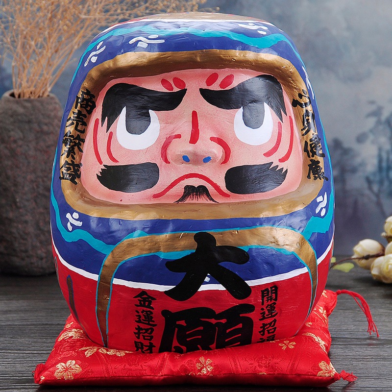 达摩财神储蓄罐日式寿司料理店铺大招财猫摆件日本装饰品开业礼物