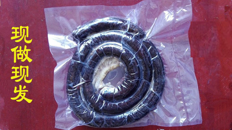 广西河池特产猪血肠北现做现发