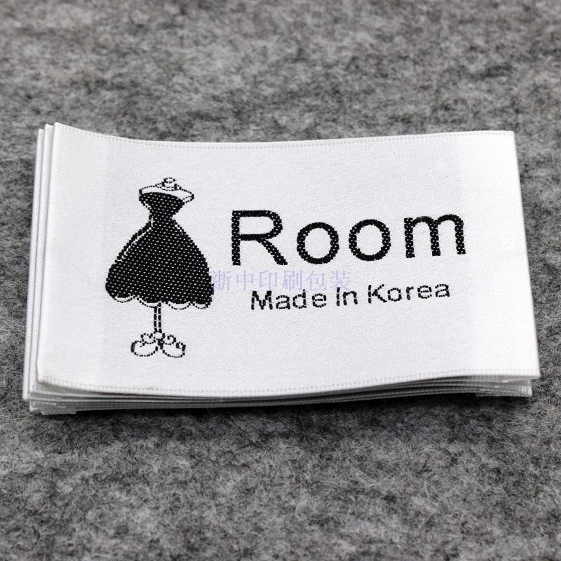 韩版高档女装领标现货 女装风衣外套大领标 服装吊牌领标配套订做