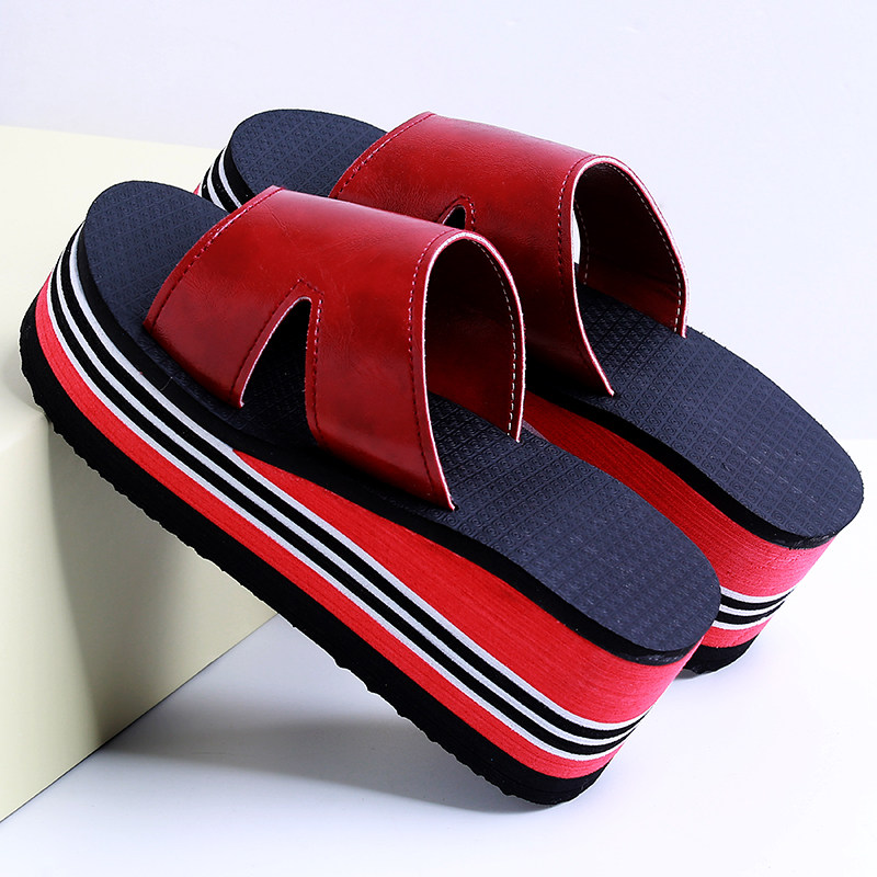 皮凉拖鞋女士高跟泡沫橡胶防滑一字居家室内外休闲增高浴室洗澡鞋,居家布艺,居家凉拖/凉鞋,淘宝优惠券,粉丝福利购,淘宝优惠卷