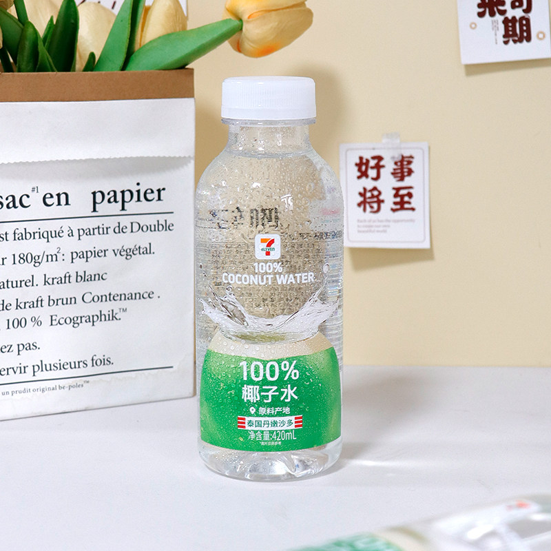 泰国711椰子水100%椰汁图片