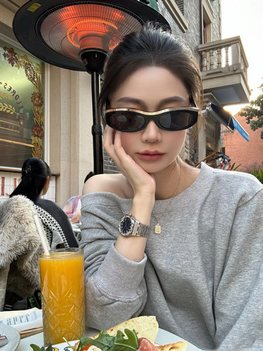 CBENJO/经典耐看！老钱风金属边板材时髦 墨镜 防紫外线太阳镜