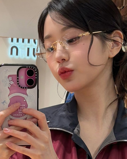 无框眼镜框 CBENJO 英同款 张元 千金大小姐眼镜可配近视 miu系Gao版