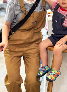 成人大童款工装背带裤复古吊带裤多口袋Patagonia Overalls 66570