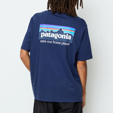 正品新款巴塔短袖T恤Patagonia P-6纯有机棉男女透气38535 37529