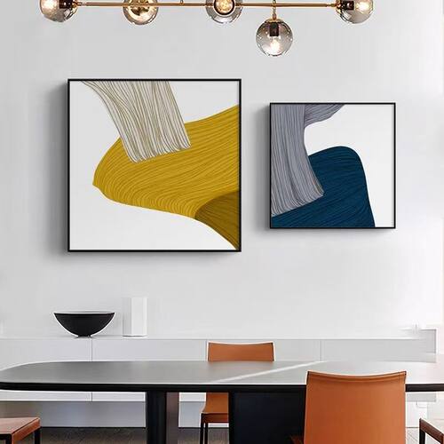 轻奢现代抽象客厅玄关装饰画