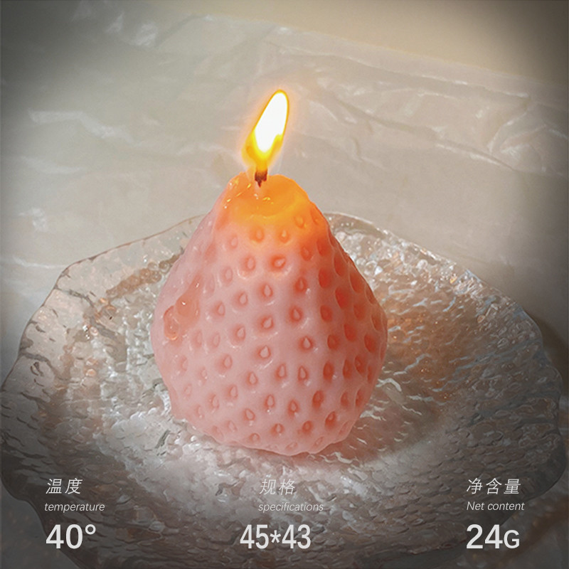 网红ins风草莓蜡烛礼盒套装