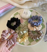 Busan简约百搭缎面小号大肠发圈发绳女气质马尾绑头发头绳发饰ins