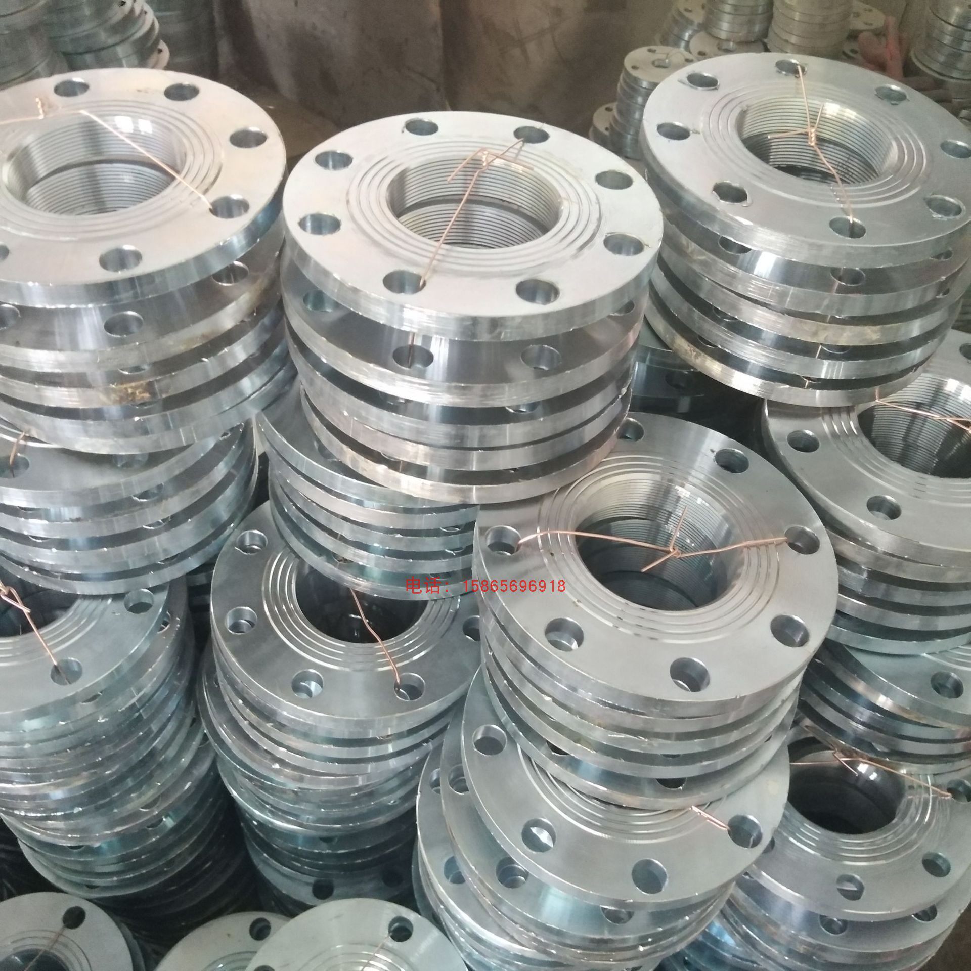 碳钢丝扣法兰 内螺纹法兰片 内牙内丝法兰盘消防水泵法兰dn65 100
