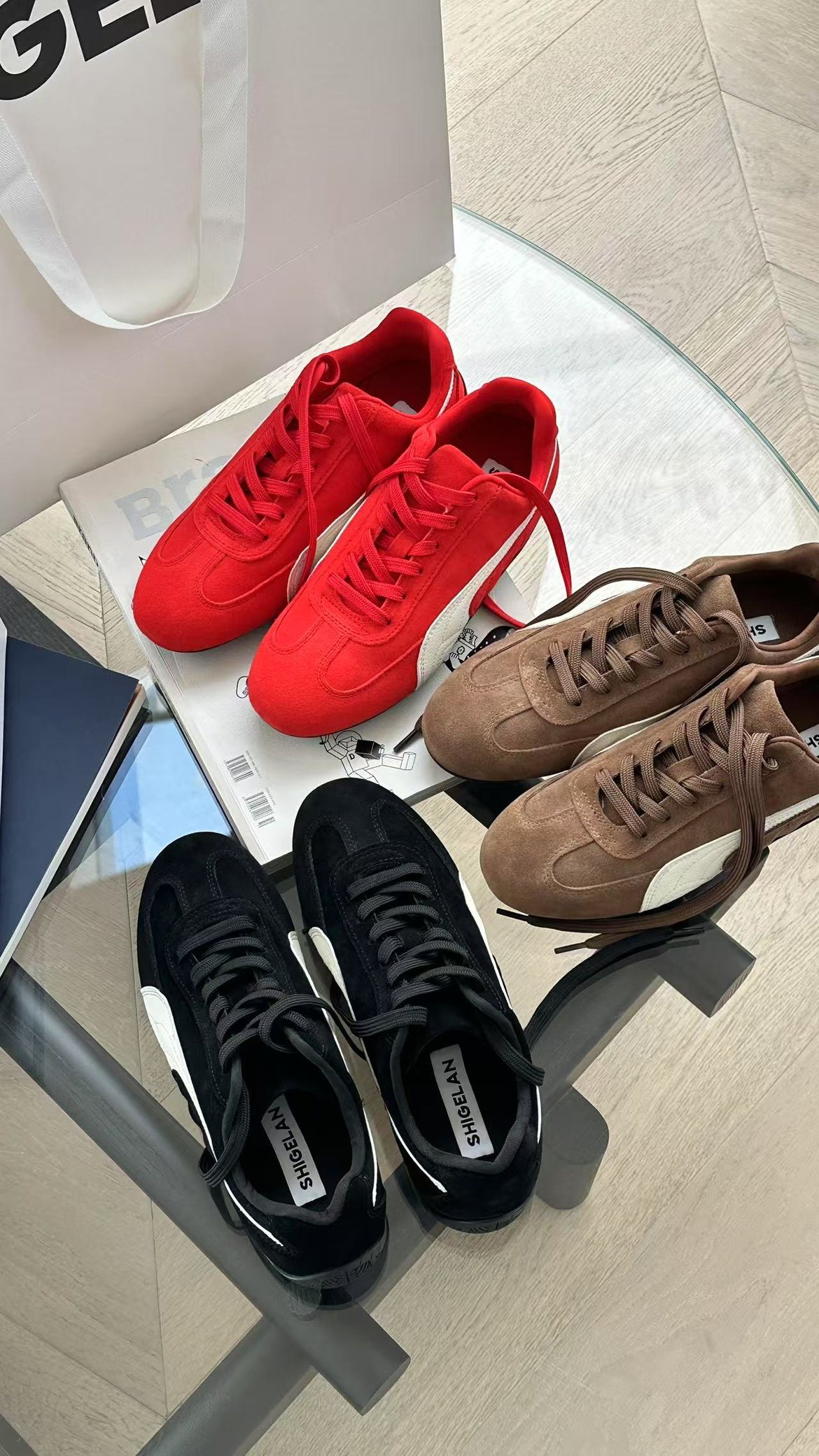 诗歌兰真皮女鞋2025秋季新款时尚百搭舒适平底休闲鞋运动鞋德训鞋,女鞋,时尚休闲鞋,淘宝优惠券,粉丝福利购,淘宝优惠卷