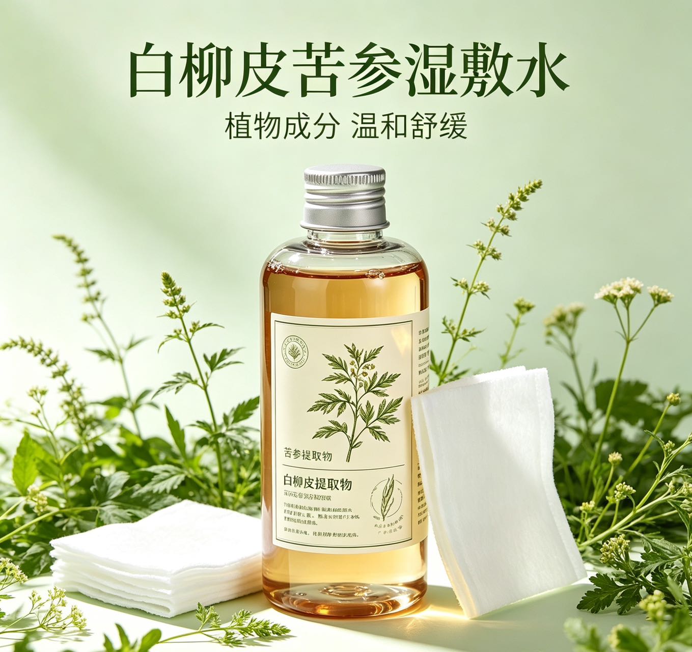 芳疗定制白柳皮苦参湿敷水 植萃控油净肤爽肤水 清爽舒缓收敛毛孔
