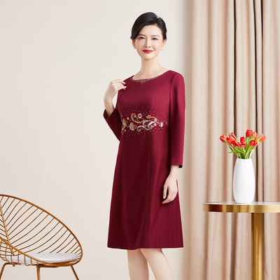 妈妈礼服冬季妈妈礼服婚宴大衣