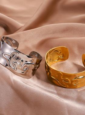 小众设计感几何开口手镯