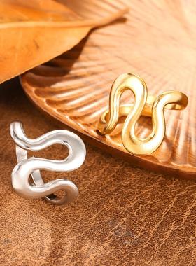 欧美复古不锈钢异形戒指