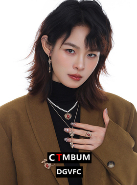 严选原创设计感锁芯项链轻奢复古